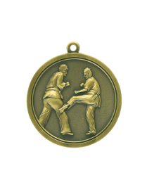 Karate - Gold Relief <BR> Medal 4.5cm Dia