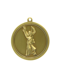 Ballroom - Gold Relief <BR> Medal 4.5cm Dia