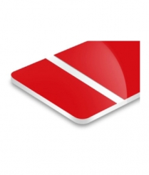 TroPly HiGloss Red/White 1.6mm