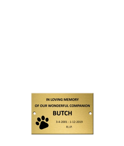 Solid Brass Plaque