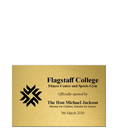 Solid Brass Plaque