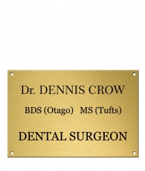 Solid Brass Plaque - 300 x 200mm