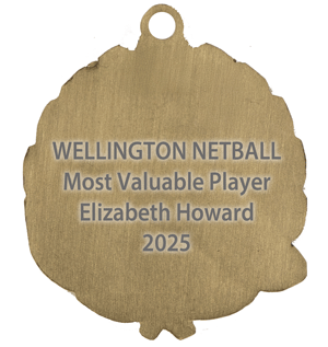 Example of an engraved medal